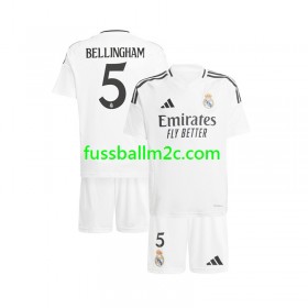 Fußballtrikots Real Madrid Jude Bellingham 5 Kinder Heim Trikotsatz 2024-2025